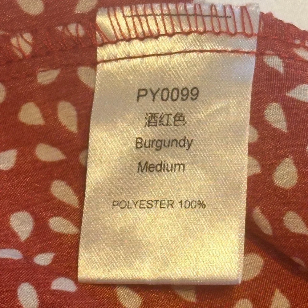 Red Ruffle Mini Dress - Picture 4 of 4